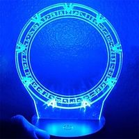 Fashionable and Creative Stargate LED Night Light 3D Table Light Bedroom Bedside Baby Sleep Light Energy saving Lightinthebox
