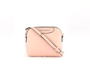 Womens Pebble Grain Crossbody Bag 19 H x 24 L x 7.5 W cm  Blush