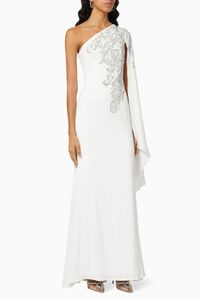 One Shoulder Sequin Gown
