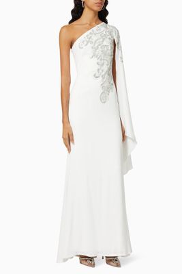 One Shoulder Sequin Gown