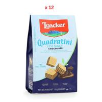Loacker Quadratini Less Sugar Chocolate, 12X110G