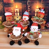Christmas Decorative Candy Basket Christmas Table Top Children's Candy Basket Christmas Decorative Candy Christmas Table Decoration Children's Candy Basket Christmas Decorative Candy Box Lightinthebox - thumbnail