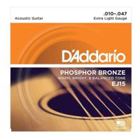 D'Addario Acoustic Guitar Strings Phosphor Bronze Extra Light (10 - 47) - thumbnail