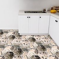 10pcs Geometric Hexagonal Tile Stickers Bathroom Kitchen Wall Stickers Non-slip Floor Stickers miniinthebox - thumbnail