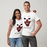 Joker: Folie à Deux Harley Quinn Joker T-shirt Pattern Punk Gothic Horror T-shirt For Couple's Men's Women's Adults' Hot Stamping Casual Daily Lightinthebox