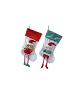 Kaemingk Decoris Stocking Polyester Elf Assorted 1 Piece