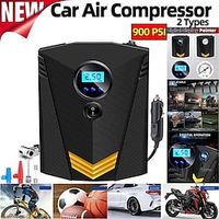 900PSI Car Air Compressor 19 Cylinder 120W Electric Digital Car Tire Inflatable Pump 12V Portable Air Pump Digital Auto Tire for Motorcycle Bicycle Car Tyre Balls Inflator Equipment Car Tools Lightinthebox - thumbnail
