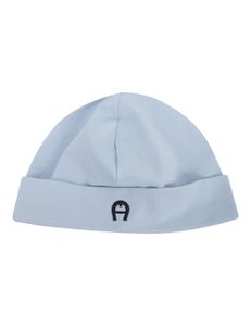 Logo Pima Cotton Baby Cap - Blue