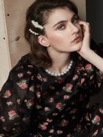 White Pearls Decor Earring Suit White Pearls Decor Earring Suit