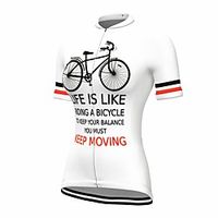 21Grams Women's Short Sleeve Cycling Jersey Summer Spandex White Bike Top Mountain Bike MTB Road Bike Cycling Quick Dry Moisture Wicking Sports Clothing Apparel / Stretchy / Athleisure miniinthebox - thumbnail