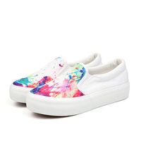 M.GENERAL Breathable Colorful Slip On Lazy Canvas Casual Shoes For Women