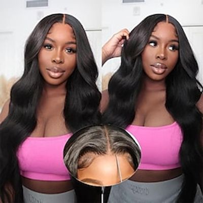 Glueless Wigs Human Hair Pre Plucked Wear and Go Body Wave No Glue Pre Cut HD 4x4 Lace Closure Front Wigs for Beginners Black Women Lightinthebox Glueless Wigs Human Hair Pre Plucked Wear and Go Body Wave No Glue Pre Cut HD 4x4 Lace Closure Front Wigs for Beginners Black Women Lightinthebox
