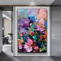 3D Thick Landscape Painting Art Hand Painted Knife Landscape Oil Painting Canvas Wall Art Abstract Flower painting Art for Living Room bedroom hotel wall decoration Lightinthebox