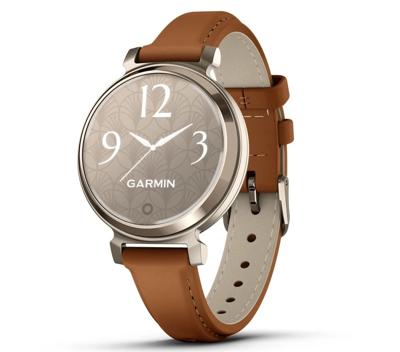 Garmin Lily 2 Classic, Cream Gold with Tan Leather Band Garmin Lily 2 Classic, Cream Gold with Tan Leather Band