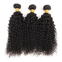 3 Bundles Hair Weaves Brazilian Hair Kinky Curly Human Hair Extensions Remy Human Hair 100% Remy Hair Weave Bundles 300 g Natural Color Hair Weaves / Hair Bulk Human Hair Extensions 8-28 inch Natural miniinthebox - thumbnail