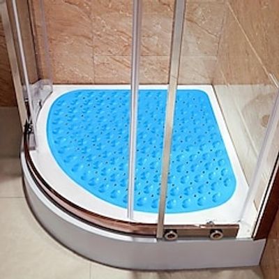 Fan-Shaped Bathroom Non-Slip Mat Bath Shower Mat Hotel Bathroom Toilet Shower Room Floor Mat Large Massage miniinthebox