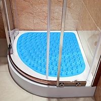 Fan-Shaped Bathroom Non-Slip Mat Bath Shower Mat Hotel Bathroom Toilet Shower Room Floor Mat Large Massage miniinthebox - thumbnail
