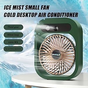 Portable Air Conditioners Fan Cooling Fan With Humidifier Evaporative Air Cooler USB Personal Conditioner with 3 Speed for Room Office Lightinthebox