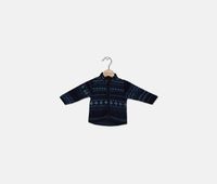 Baby Boys Printed Long Sleeve Jacket  Navy - thumbnail