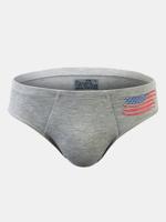 Sexy Printing Cotton Soft Breathable Sweat Absorbing U Convex Pouch Briefs for Men - thumbnail