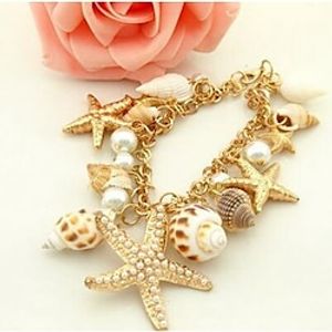 Women's Chain Bracelet Classic Fashion Fashion Personalized Shell Bracelet Jewelry Gold For Holiday Beach Lightinthebox