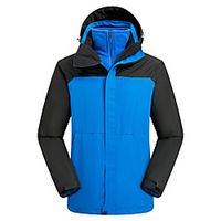 Boys' Girls' Hiking 3-in-1 Jackets Ski Jacket Hiking Fleece Jacket Winter Outdoor Thermal Warm Windproof Quick Dry Lightweight Outerwear Winter Jacket Trench Coat Skiing Ski  Snowboard Fishing Grass Lightinthebox - thumbnail