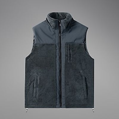 Men's Fleece Vest Polar Fleece Gilet Outdoor Sports Camping Hiking Daily Wear Fashion Basic Fall Winter Patchwork Zipper Polyester Windproof Warm Plain Zipper Stand Collar Regular Fit Black Brown Lightinthebox Men's Fleece Vest Polar Fleece Gilet Outdoor Sports Camping Hiking Daily Wear Fashion Basic Fall Winter Patchwork Zipper Polyester Windproof Warm Plain Zipper Stand Collar Regular Fit Black Brown Lightinthebox