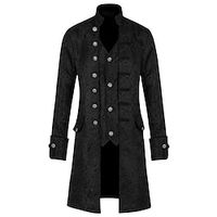 Retro Vintage Punk  Gothic Medieval Steampunk Coat Trench Coat Plague Doctor Women's Cosplay Costume Halloween Party  Evening Coat Lightinthebox - thumbnail