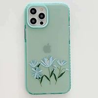 Phone Case For Apple Back Cover iPhone 12 Pro Max 11 SE 2020 X XR XS Max 8 7 Shockproof Dustproof Flower TPU Lightinthebox - thumbnail