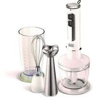 Black & Decker 400W 4 In 1 Stainless Steel Stem Hand Blender With Chopper And Whisk White SB4000-B5