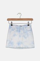 Girls Tie Dye Denim Skirt  Wash Blue - thumbnail
