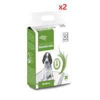 M-PETS Green Grass Training Pads 45x60cm 30 Pack (Pack of 2)