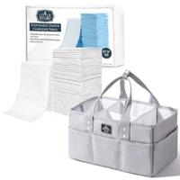 Sunveno Diaper Caddy With 100 Pcs Changing Mats - Grey CM_SNLS_CAWH100