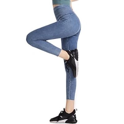 Women's Yoga Pants Jeggings Denim Tummy Control Butt Lift High Waist Yoga Fitness Gym Workout Leggings Bottoms Black Dark Gray Dark Blue Spandex Sports Activewear High Elasticity Skinny Athletic Lightinthebox Women's Yoga Pants Jeggings Denim Tummy Control Butt Lift High Waist Yoga Fitness Gym Workout Leggings Bottoms Black Dark Gray Dark Blue Spandex Sports Activewear High Elasticity Skinny Athletic Lightinthebox