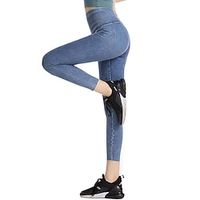 Women's Yoga Pants Jeggings Denim Tummy Control Butt Lift High Waist Yoga Fitness Gym Workout Leggings Bottoms Black Dark Gray Dark Blue Spandex Sports Activewear High Elasticity Skinny  Athletic Lightinthebox - thumbnail