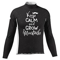 21Grams Men's Long Sleeve Cycling Jersey Spandex Polyester Black Bike Jersey Top Mountain Bike MTB Road Bike Cycling Quick Dry Moisture Wicking Breathable Sports Clothing Apparel  Athleisure Lightinthebox - thumbnail