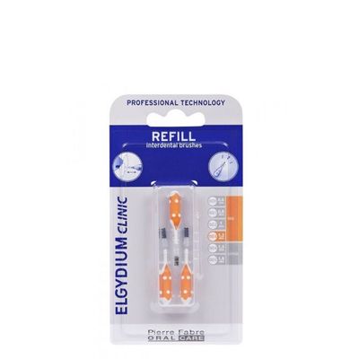 Elgydium Clinic Interdental Brush Refills Orange x3
