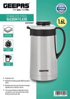 Geepas Stainless Steel Vacuum Flask - Silver - GVF27017