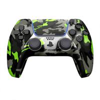 Customized Sony Dual Sense Gaming Controller For Ps5 & Ps5 Slim - Camouflage Neon Green New 2024 Design - thumbnail