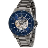 Maserati Sfida 44mm Auto Blue Dial Br Gun Men's Watch - R8823140009