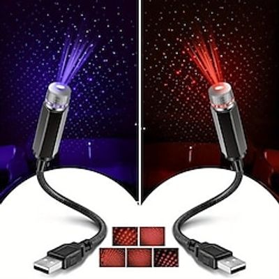 1pc Star Projector Night Light, USB Car Roof Atmosphere Lights, Portable Adjustable Romantic Interior Car Lights, Portable USB Night Light Decorations For Car, Ceiling, Bedroom Lightinthebox