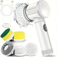 Electric Spin Scrubber Cordless Shower Scrubber with 5Replaceable Brush Heads Electric Cleaning Brush With Dual Speeds Extension Handle Power Scrubber For Bathroom Tile Toilet Floor Lightinthebox