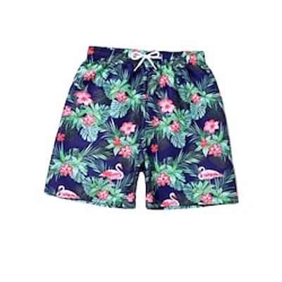 Kids Boys Beach Shorts Floral Sleeveless Outdoor Tropical Blue Summer Clothes 7-13 Years Lightinthebox