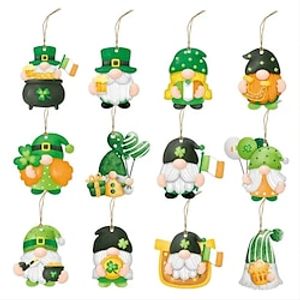 24pcs St Patrick's Day Decorations - Party Hanging Cards Gnomes Ornaments Banner  More! Lightinthebox