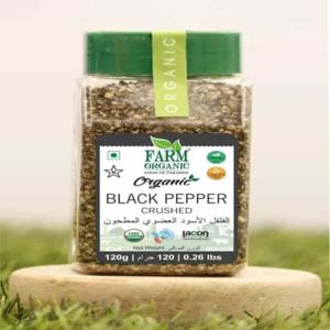 Farm Organic Black Pepper Crushed 120 g