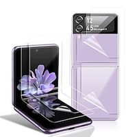 2 Sets Phone Screen Protector For Samsung Galaxy Z Flip Z Flip 3 TPU High Definition (HD) Scratch Proof Anti-Fingerprint Phone Accessory Lightinthebox - thumbnail
