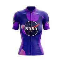 21Grams Women's Short Sleeve Cycling Jersey Summer Spandex Blue Galaxy Bike Top Mountain Bike MTB Road Bike Cycling Breathable Sports Clothing Apparel / Stretchy / Athleisure miniinthebox - thumbnail