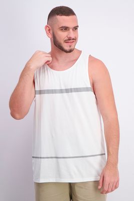 Mens Slim Fit Method Tank Top White Mens Slim Fit Method Tank Top White