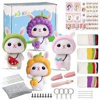 Needle Felting Kit Beginner, Complete Arts and Crafts for Adults Women,Hobby Kit with Felting Supplies, Felting Needles, Wool and Tools, Adult Craft Kits Lightinthebox - thumbnail