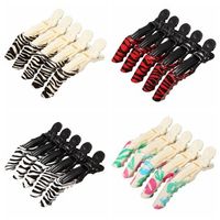 5Pcs Professional Crocodile Hair Clips Hairdressing Salon Sectioning Clamp Hairpin Grip